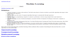 Desktop Screenshot of machine-learning.martinsewell.com